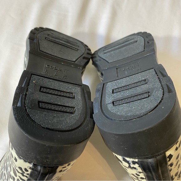 Capelli New York Rain Boots size 8 Leopard Animal Print Buckle Detail RBT-4003 - Picture 7 of 9